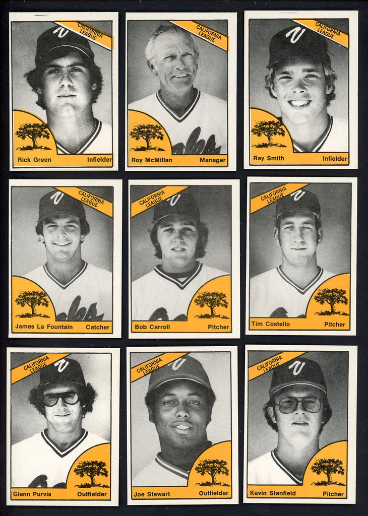 1977 TCMA Visalia Oaks Complete Set Roy McMillan 543388