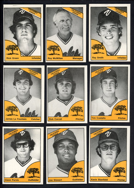 1977 TCMA Visalia Oaks Complete Set Roy McMillan 543388