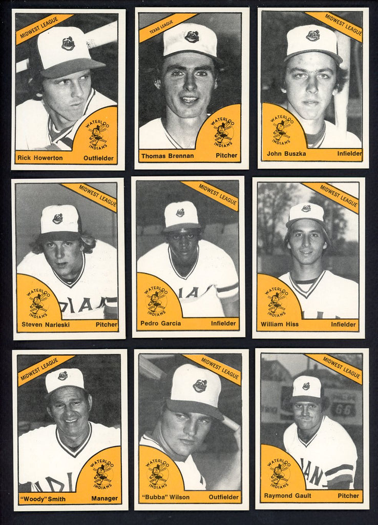 1977 TCMA Waterloo Indians Complete Set Steve Narleski 543389