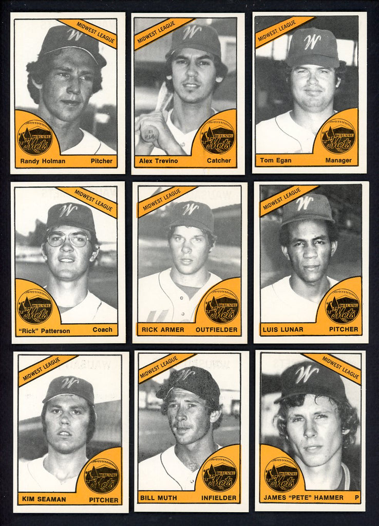 1977 TCMA Wausau Mets Complete Set Alex Trevino 543390