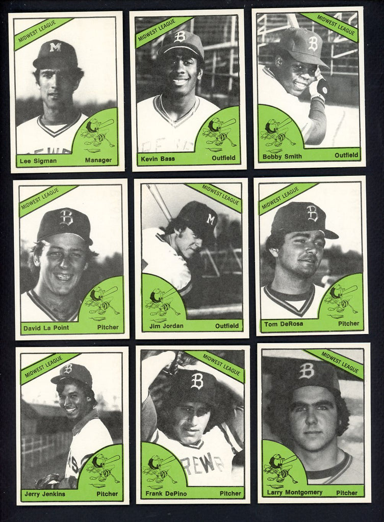 1978 TCMA Burlington Bees Complete Set Kevin Bass 543393