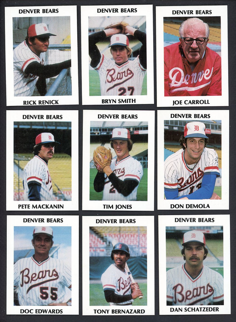 1978 Tiefel Denver Bears Complete Set Dan Schatzeder 543399