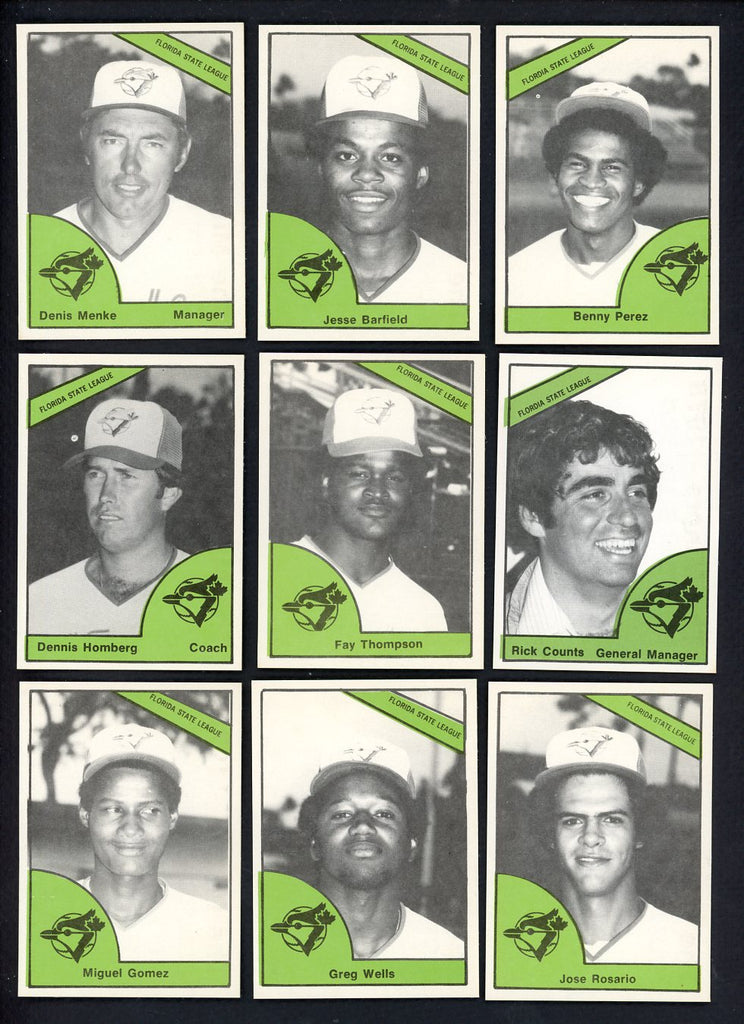 1978 TCMA Dunedin Blue Jays Complete Set Jesse Barfield 543400