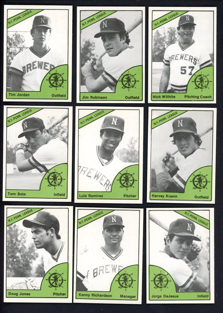 1978 TCMA Newark Wayne Pilots Complete Set Harvey Kuenn 543406