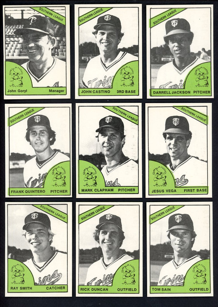 1978 TCMA Orlando Twins Complete Set Darrell Jackson 543407