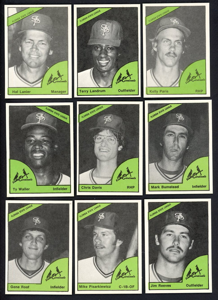 1978 TCMA St. Petersburg Cardinals Complete Set Hal Lanier 543416