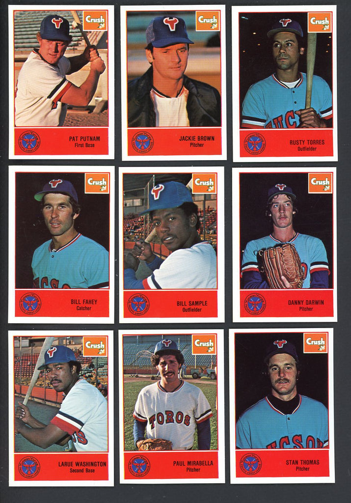 1978 Cramer Tucson Toros Complete Set Danny Darwin 543420