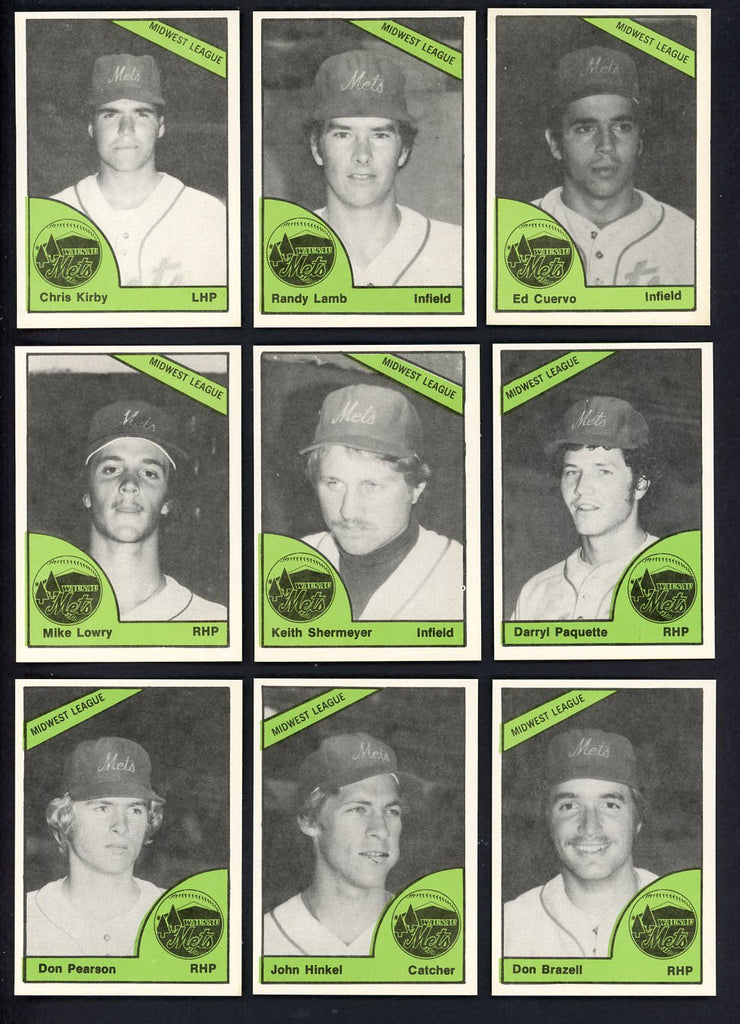 1978 TCMA Wausau Mets Complete Set Randy Lamb 543421