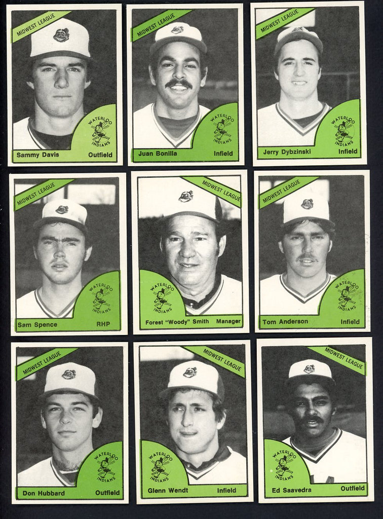 1978 TCMA Waterloo Indians Complete Set Juan Bonilla 543423