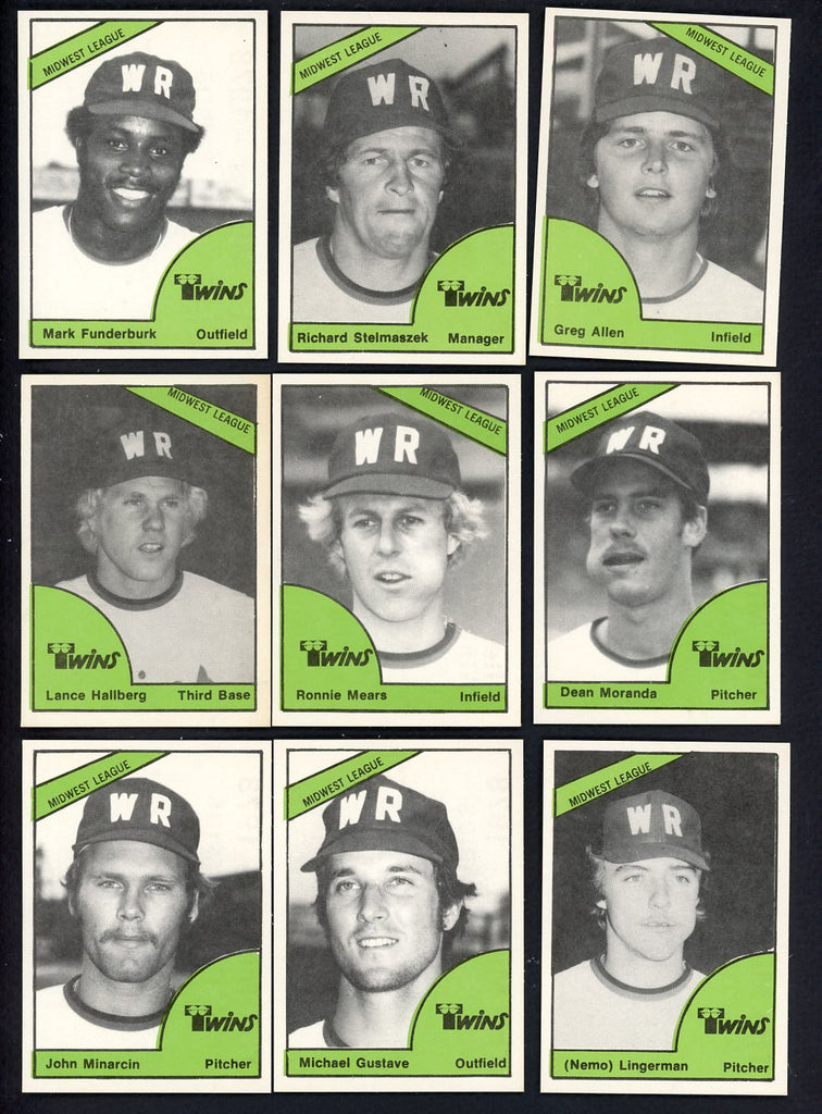 1978 TCMA Wisconsin Rapids Twins Complete Set Rich Stelmaszek 543424