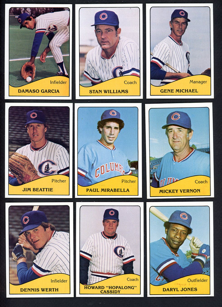 1979 TCMA Columbus Clippers Complete Set Gene Michael 543428