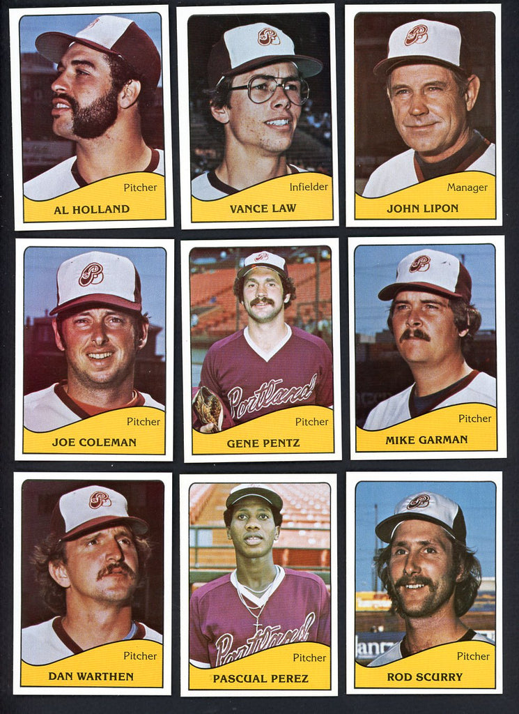 1979 TCMA Portland Beavers Complete Set Pascual Perez 543434