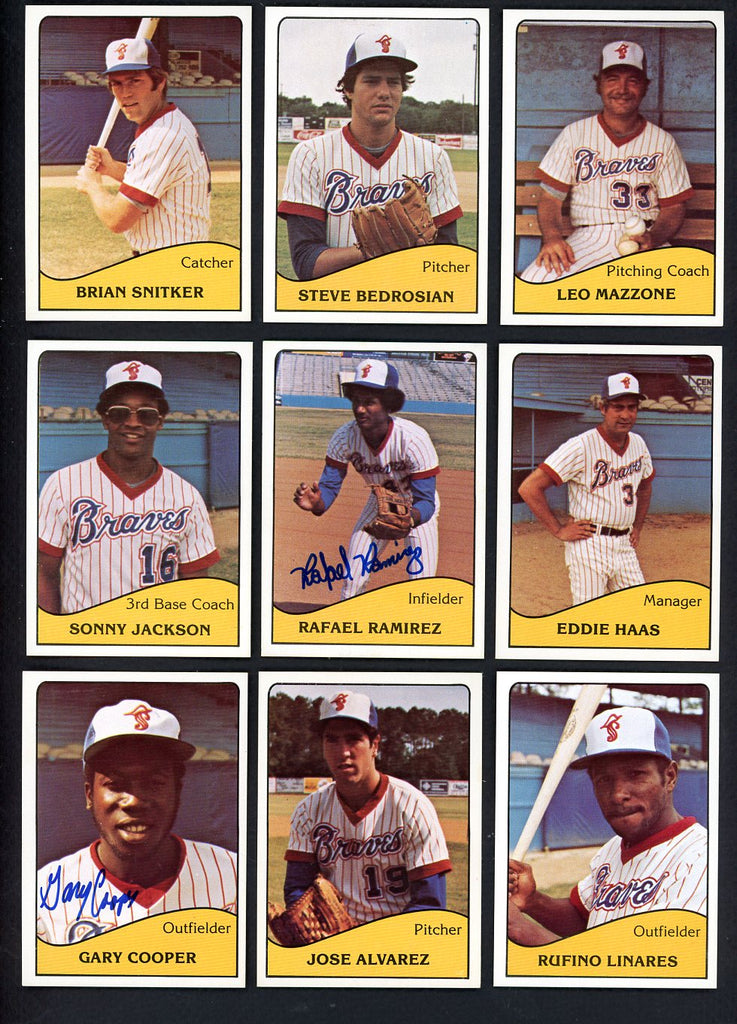 1979 TCMA Savannah Braves Complete Set Steve Bedrosian 543438