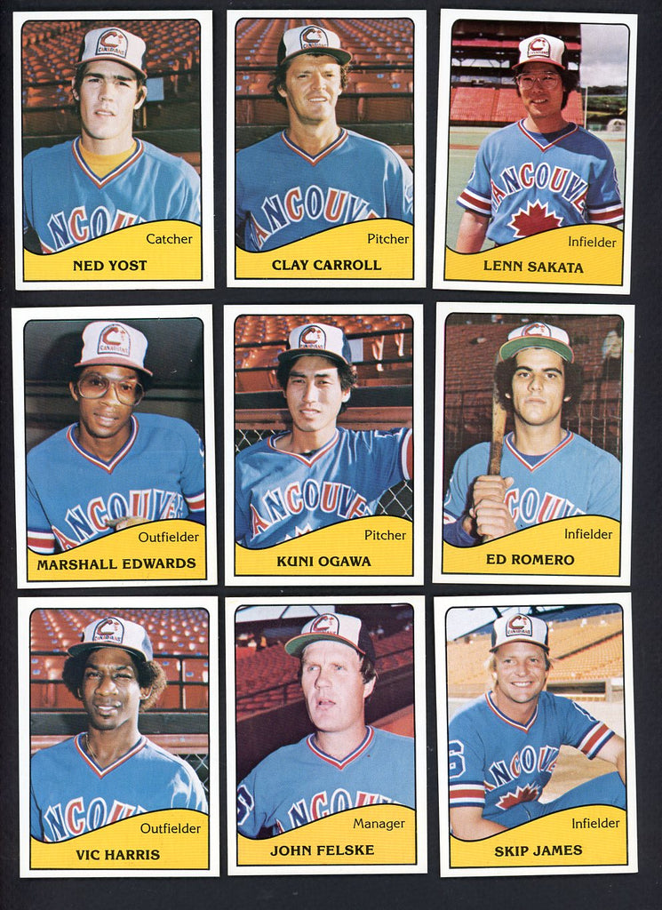 1979 TCMA Vancouver Canadians Complete Set Clay Carroll 543443