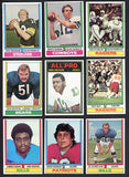 1974 Topps Football Near Set (-1) EX+ Staubach Bradshaw Stabler 543450