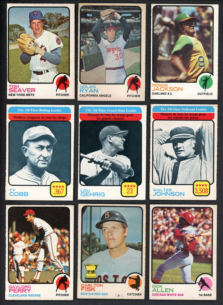 1973 O Pee Chee Set Lot 338 Diff EX/EX+ Ryan Seaver Jackson 543453