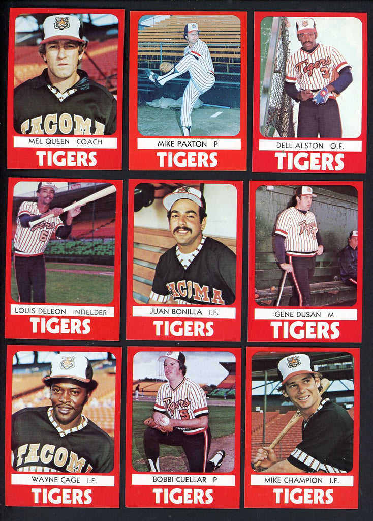 1980 TCMA Tacoma Tigers Complete Set Juan Bonilla 543465