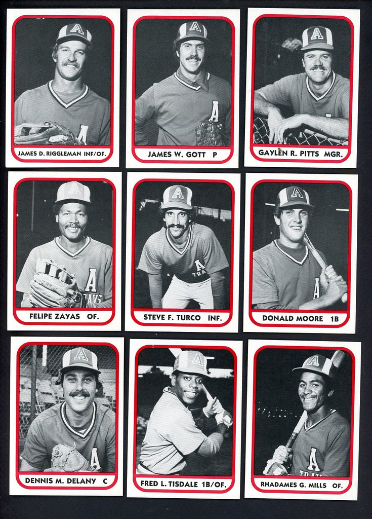 1981 TCMA Arkansas Travelers Complete Set Jim Gott 543468