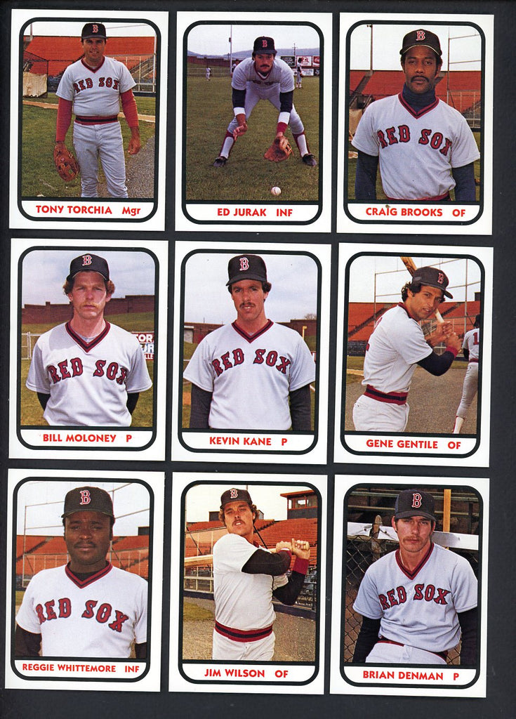 1981 TCMA Bristol Red Sox Complete Set Ed Jurak 543469