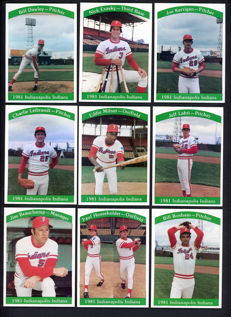 1981 Team Issue Indianapolis Indians Complete Set Nick Esasky 543473