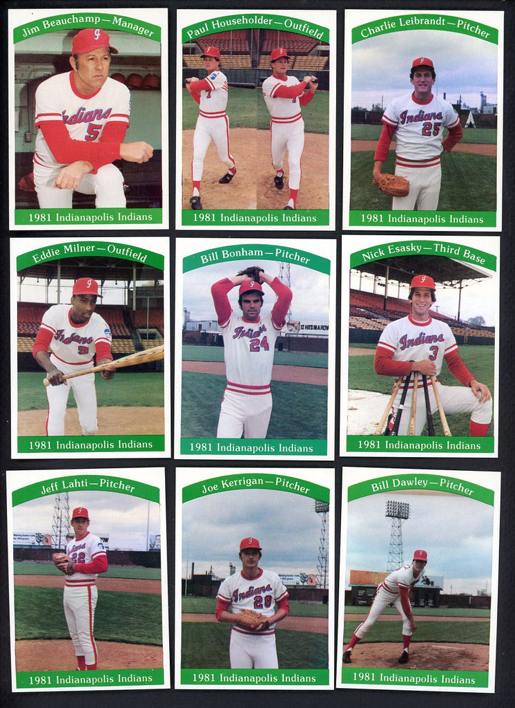 1981 Team Issue Indianapolis Indians Complete Set Nick Esasky 543474