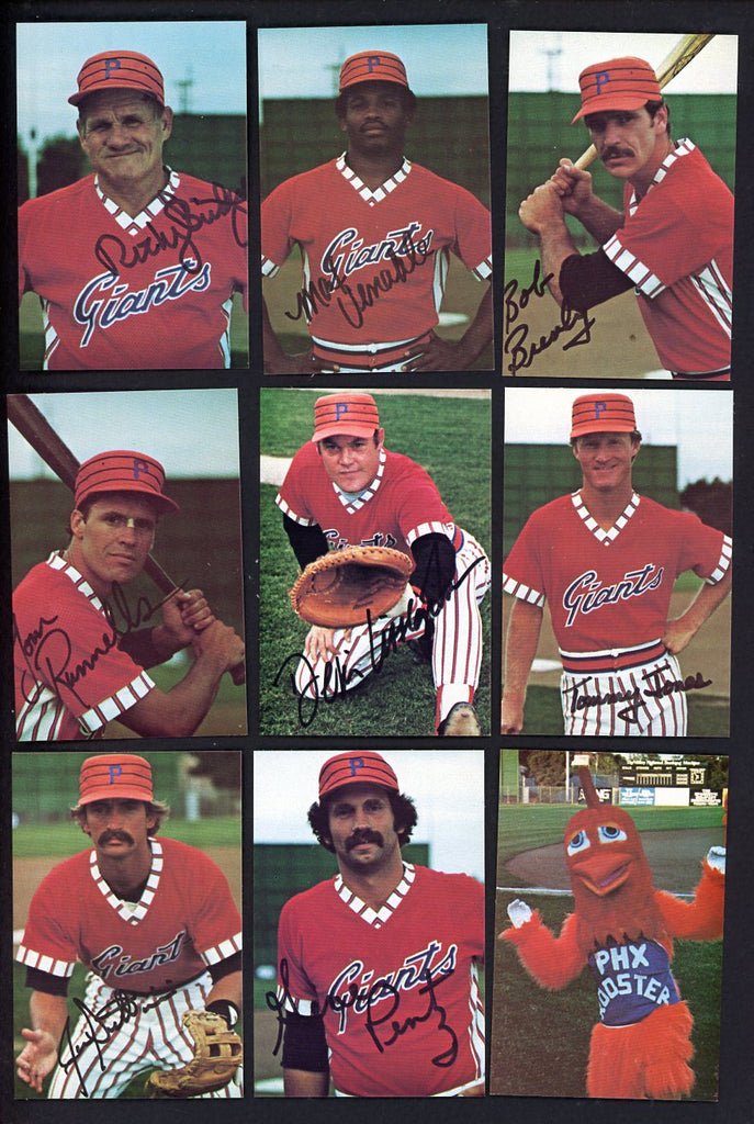 1981 Valley National Bank Phoenix Giants Complete Set Bob Brenly 543476