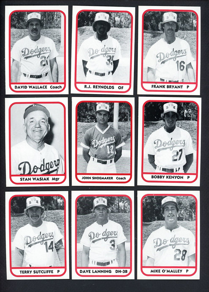1981 TCMA Vero Beach Dodgers Complete Set Dave Wallace 543479