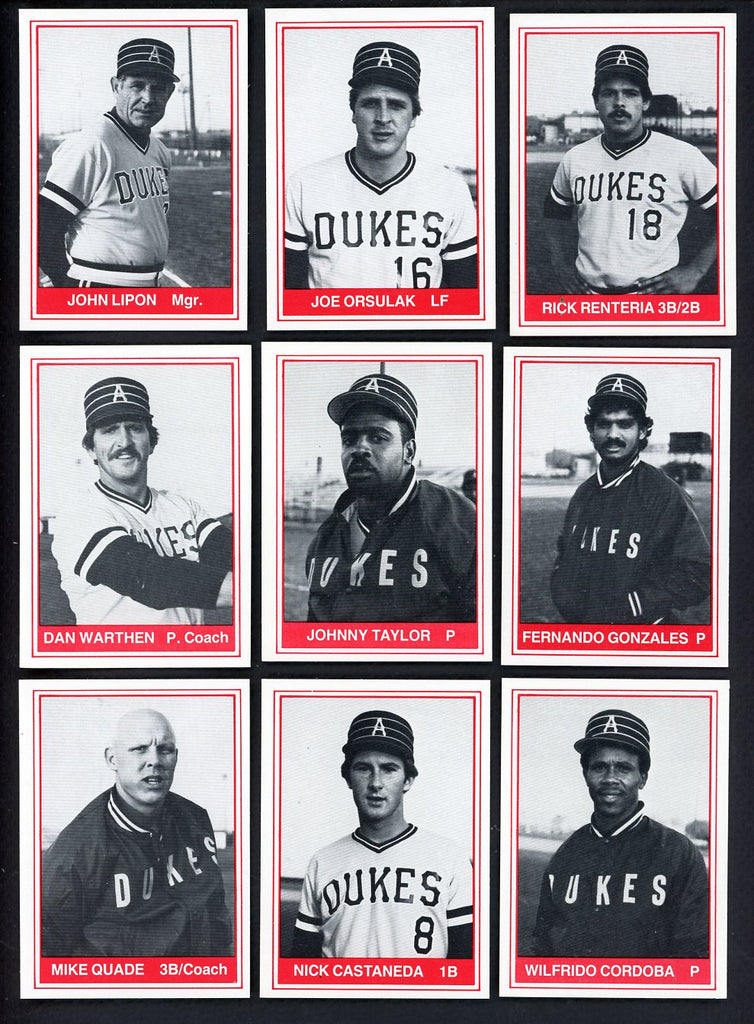 1982 TCMA Alexandria Dukes Complete Set Joe Orsulak 543480