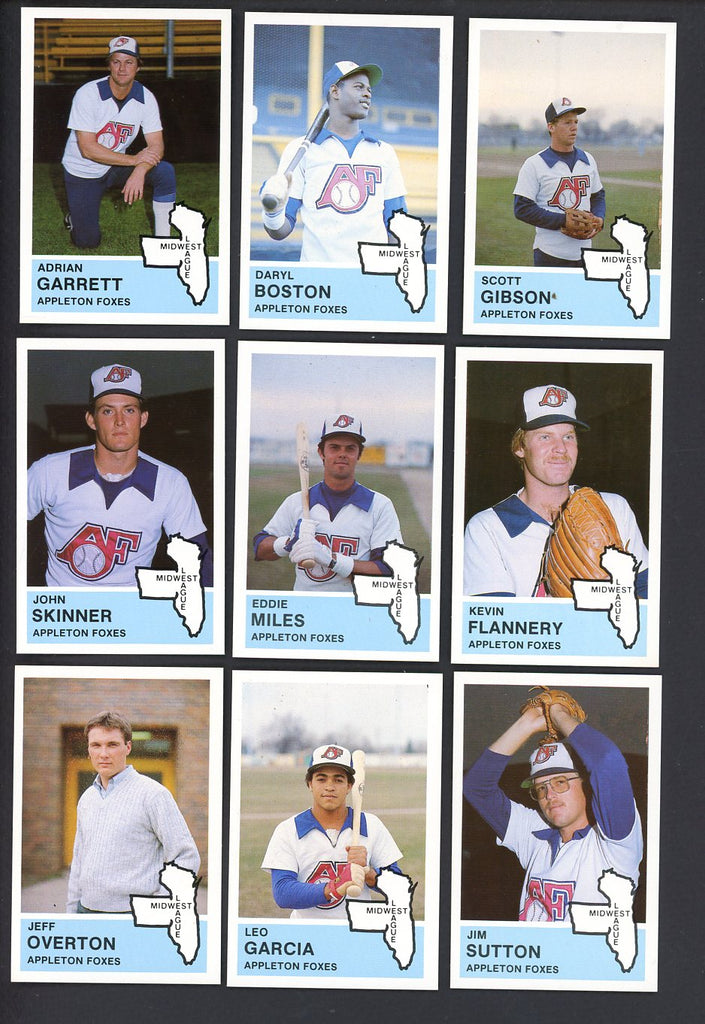 1982 Fritsch Appleton Foxes Complete Set Daryl Boston 543482