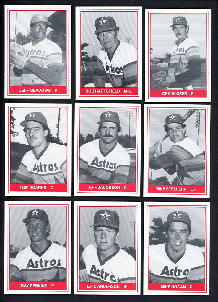 1982 TCMA Auburn Astros Complete Set Bob Hartsfield 543484