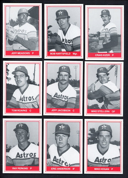 1982 TCMA Auburn Astros Complete Set Bob Hartsfield 543484