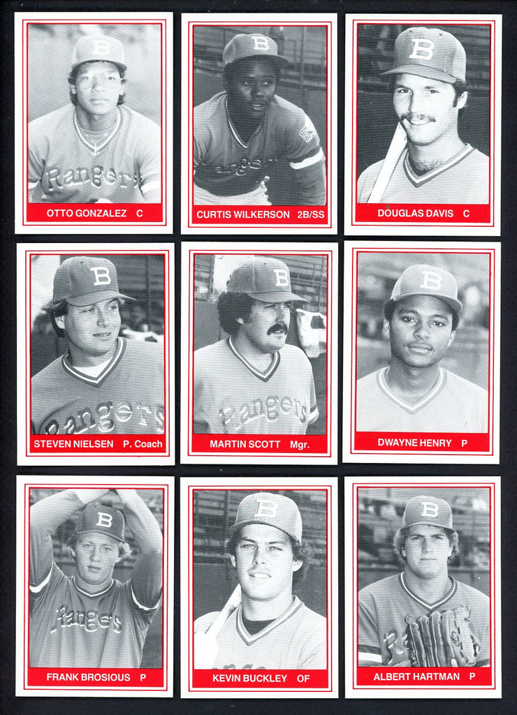 1982 TCMA Burlington Rangers Complete Set Doug Davis 543489