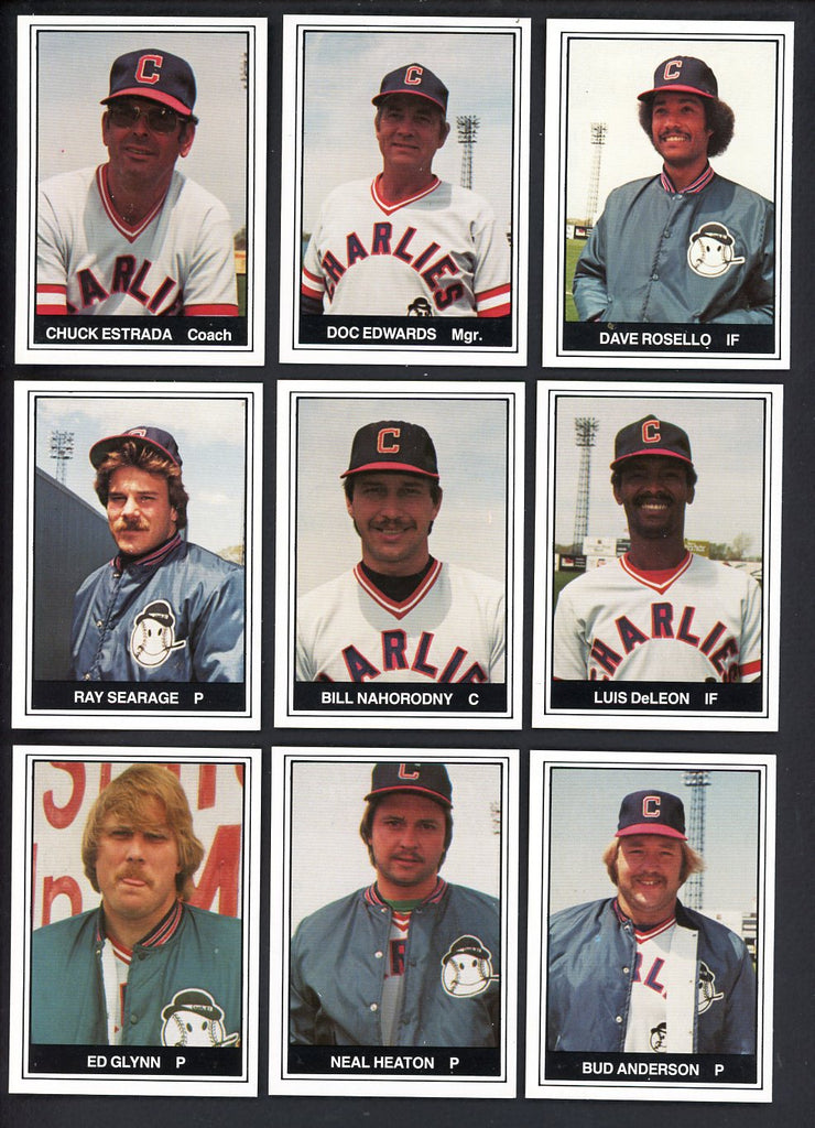 1982 TCMA Charleston Charlies Complete Set Chuck Estrada 543490