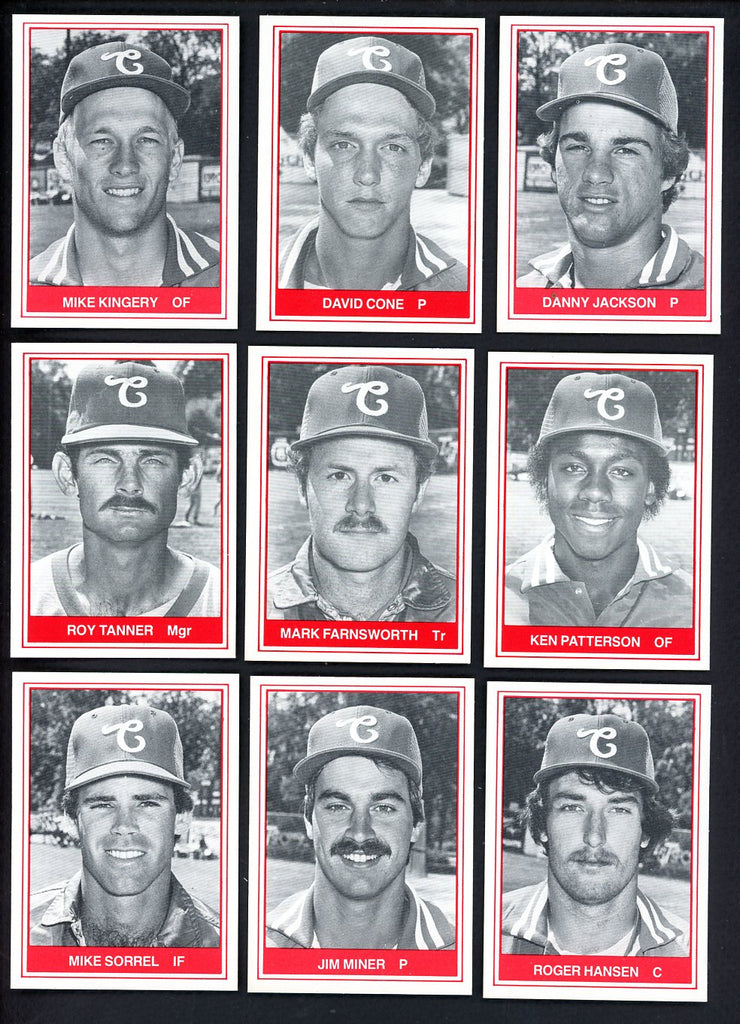 1982 TCMA Charleston Royals Complete Set David Cone 543491