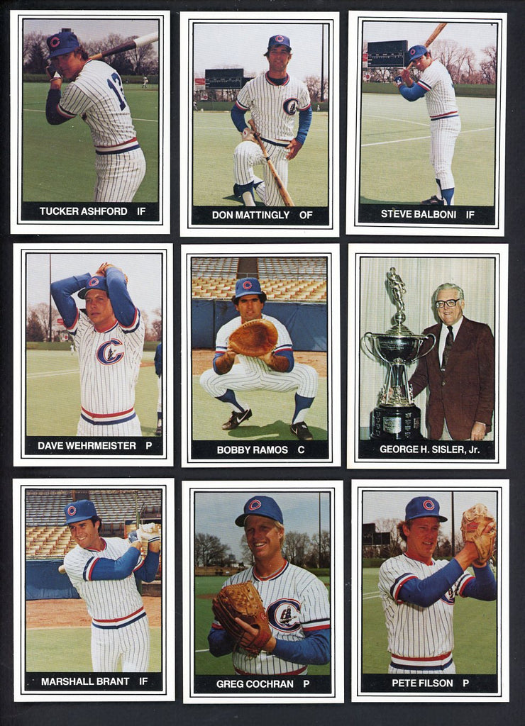 1982 TCMA Columbus Clippers Complete Set Don Mattingly 543494