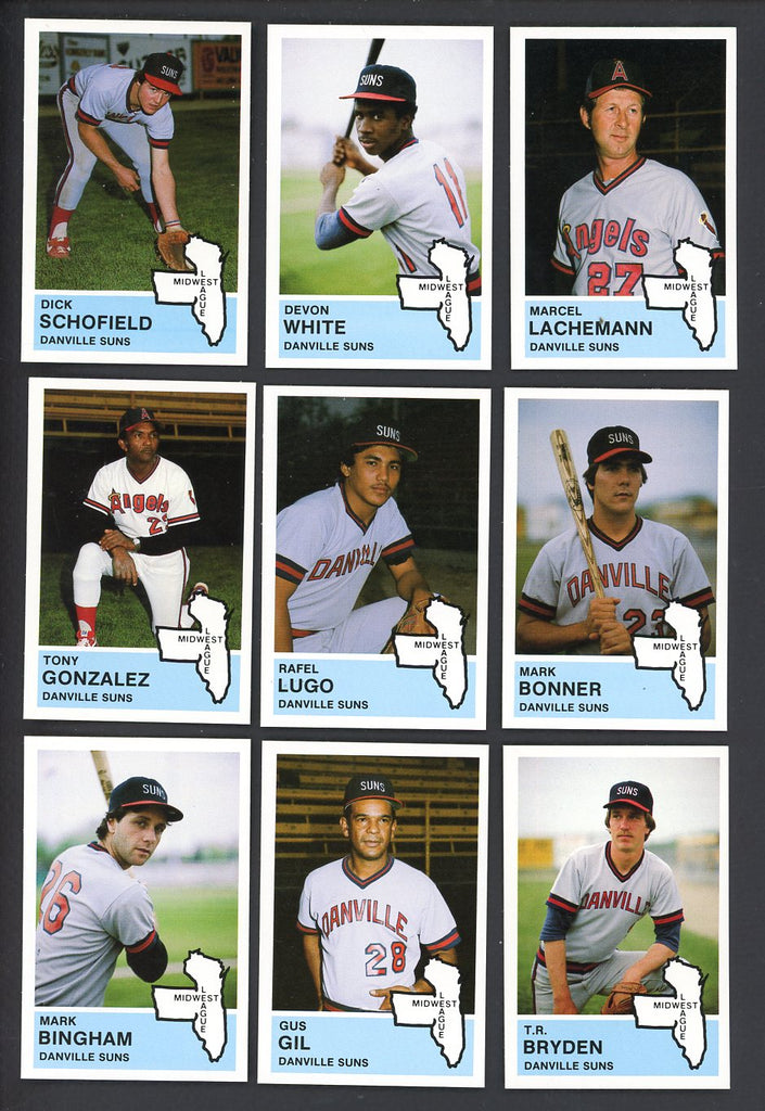 1982 Fritsch Danville Suns Complete Set Devon White 543495