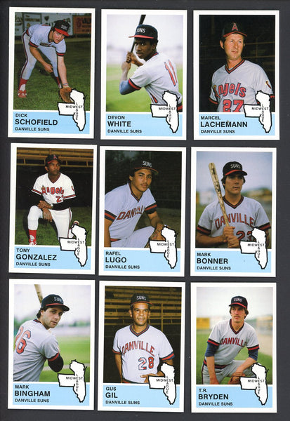 1982 Fritsch Danville Suns Complete Set Devon White 543495
