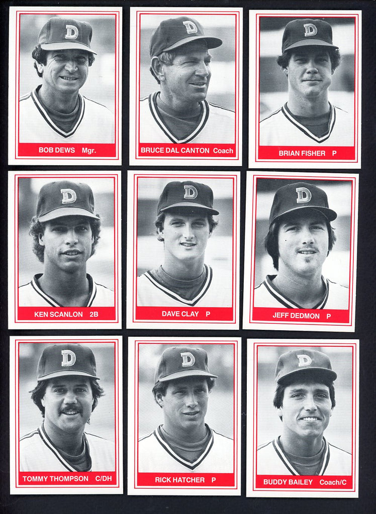 1982 TCMA Durham Bulls Complete Set Bruce Dal Canton 543497