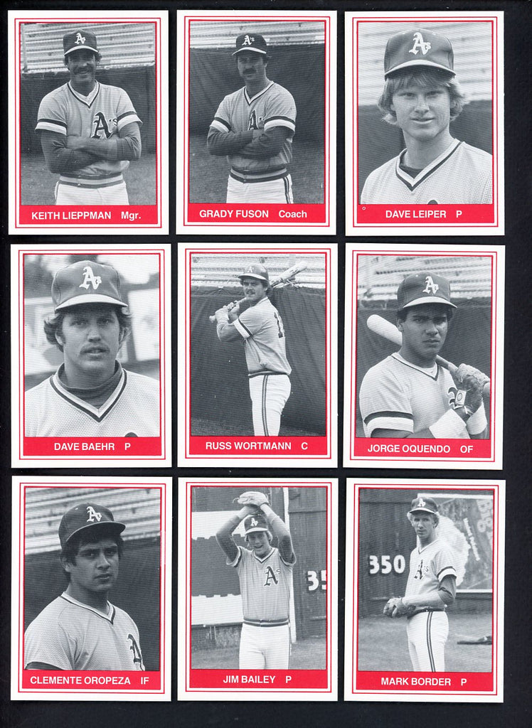 1982 TCMA Idaho Falls A's Complete Set Dave Leiper 543504