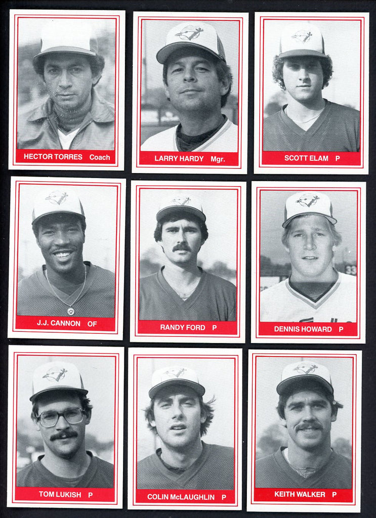 1982 TCMA Knoxville Blue Jays Complete Set Hector Torres 543507