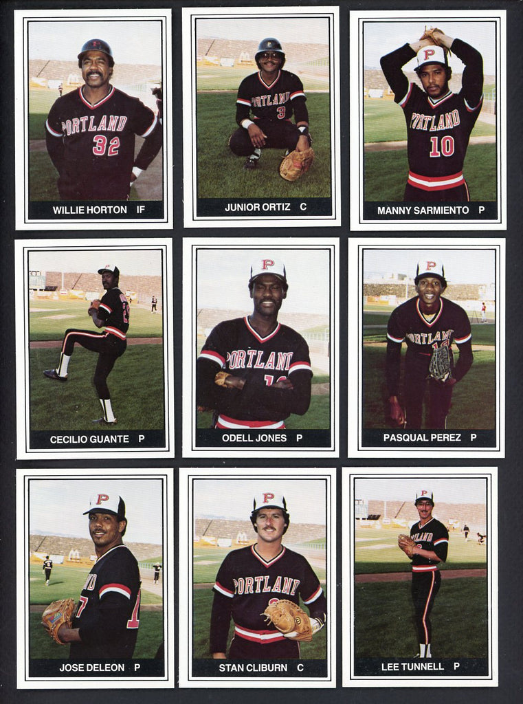 1982 TCMA Portland Beavers Complete Set Willie Horton 543515
