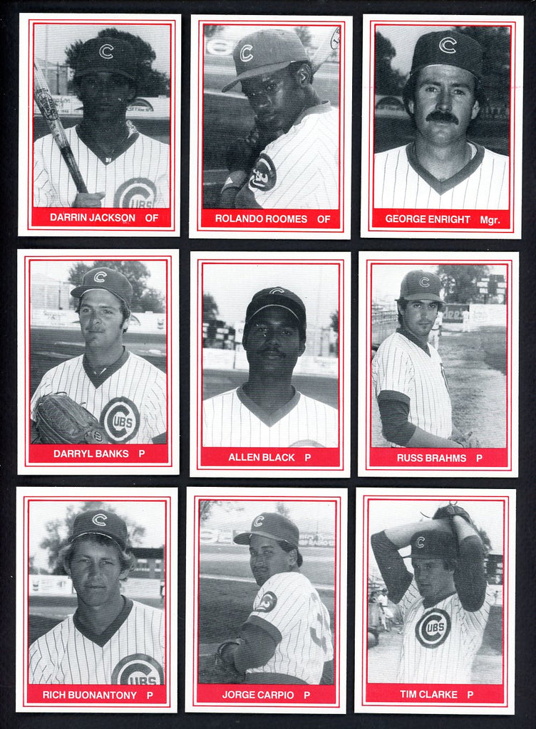 1982 TCMA Quad City Cubs Complete Set Darrin Jackson 543516