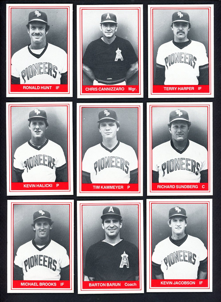 1982 TCMA Redwood Pioneers Complete Set Chris Cannizzaro 543517