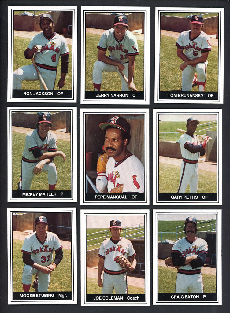 1982 TCMA Spokane Indians Complete Set Tom Brunansky 543520