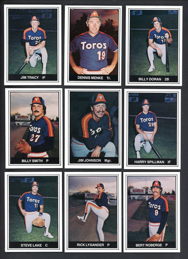 1982 TCMA Tucson Toros Complete Set Bill Doran 543525