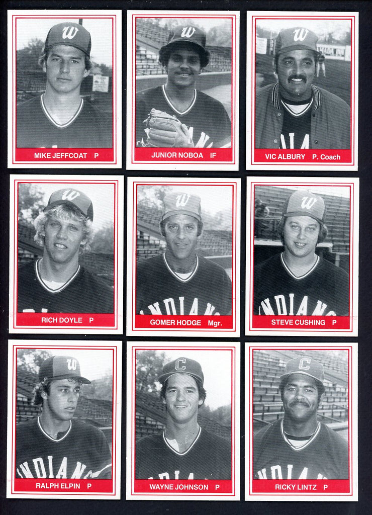 1982 TCMA Waterloo Indians Complete Set Mike Jeffcoat 543531