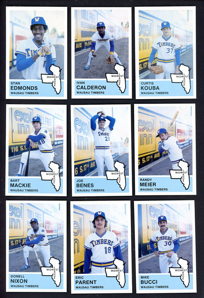 1982 Fritsch Wausau Timbers Complete Set Ivan Calderon 543532