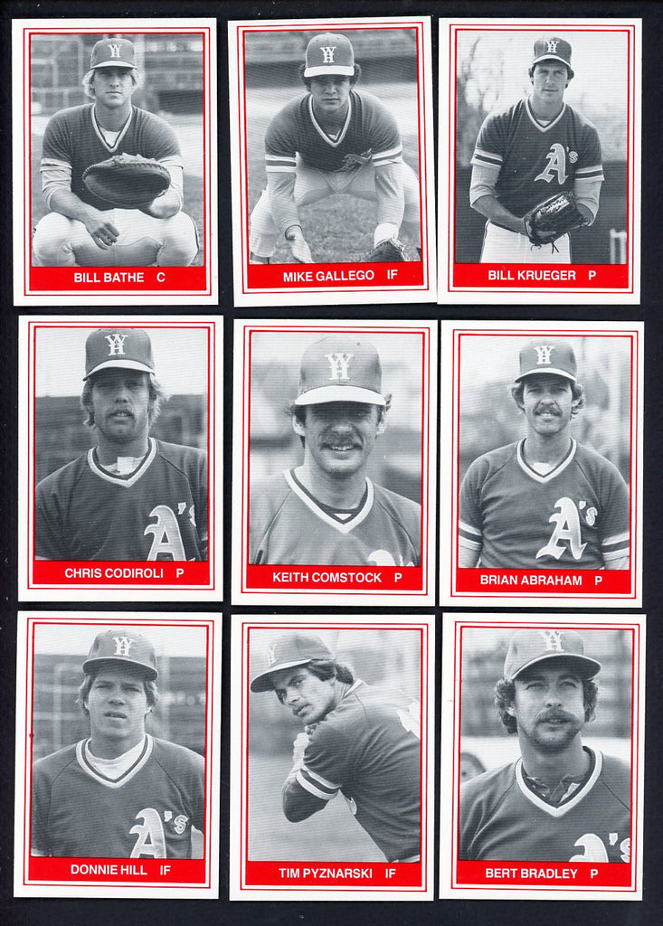1982 TCMA West Haven A's Complete Set Mike Gallego 543533