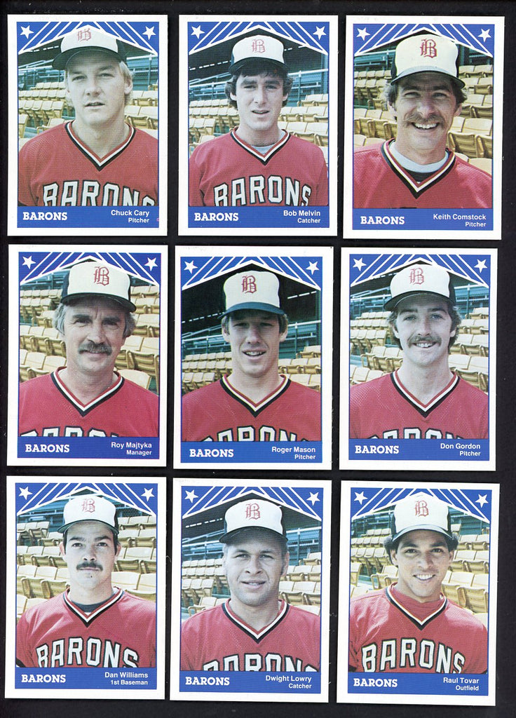 1983 TCMA Birmingham Barons Complete Set Bob Melvin 543538