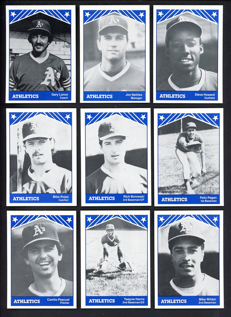 1983 TCMA Idaho Falls A's Complete Set Jim Nettles 543550